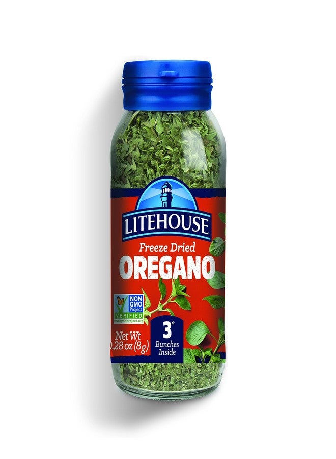 Litehouse Freeze Dried Oregano - Substitute for Fresh Oregano, Jar Equal to 3 Oregano Fresh Bunches, Organic, Oregano Seasoning, Non-GMO, Gluten-Free - 0.28 Ounce - Image 1